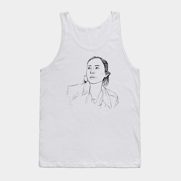 Miss Dominique PC Owns My Heart BW Tank Top by badartndadjokes